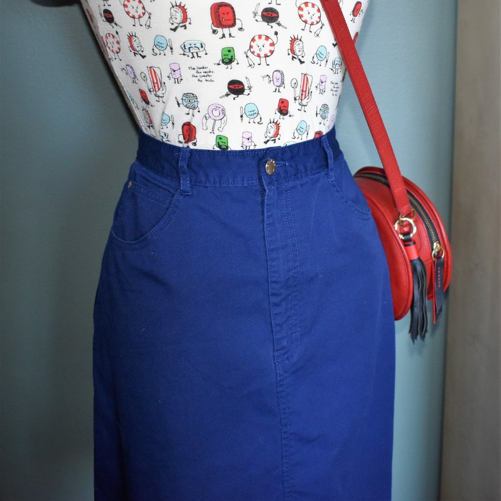 Vintage Gitano High Waist Knee Length Skirt